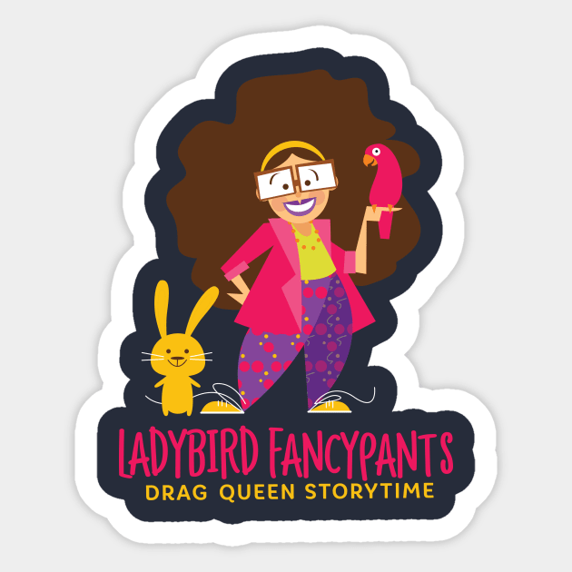 Ladybird Fancypants - Drag queen Storytime Sticker by unicornrebellion1981